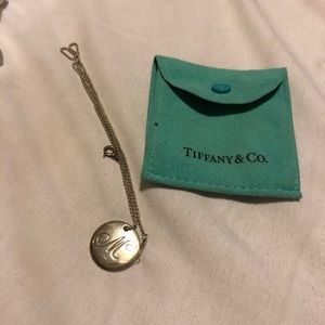 Tiffany “M” necklace